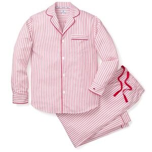 Men's Twill Pajama Set in Antique Red Ticking